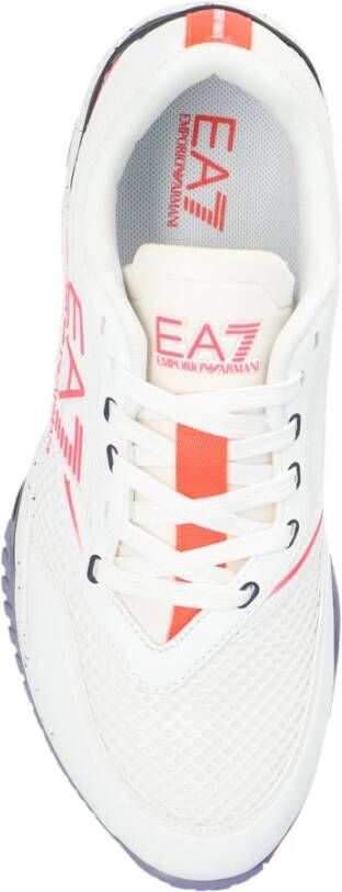 Emporio Armani EA7 Sportschoenen met logo White Dames