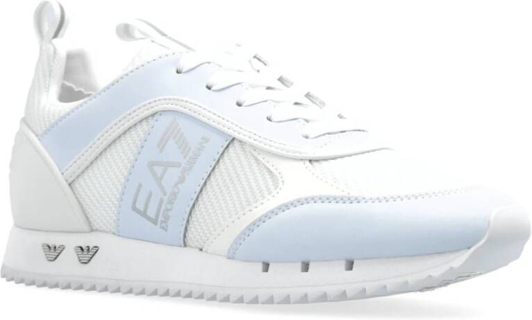 Emporio Armani EA7 Sportschoenen met logo White Dames