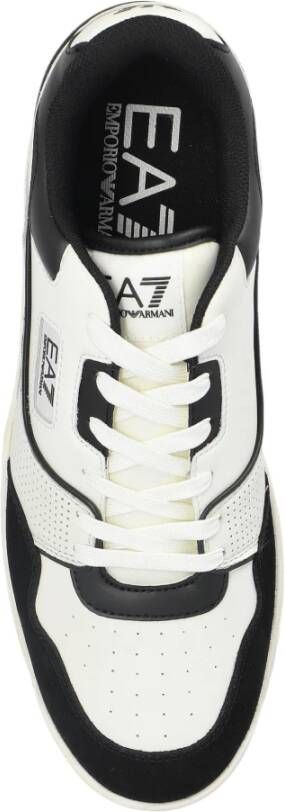 Emporio Armani EA7 Sportschoenen met logo White Heren