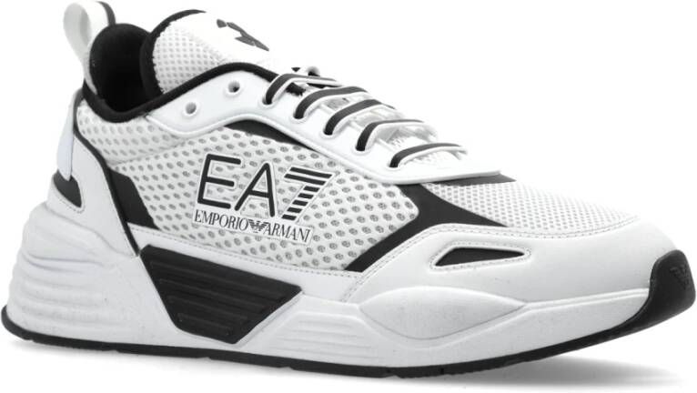 Emporio Armani EA7 Sportschoenen met logo White Heren