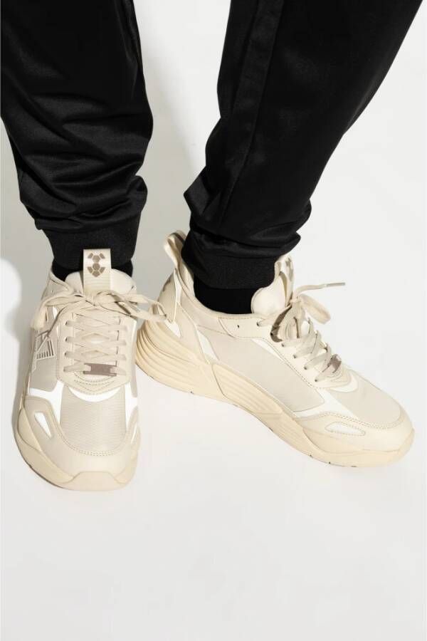 Emporio Armani EA7 Sportschoenen met veters Beige Heren