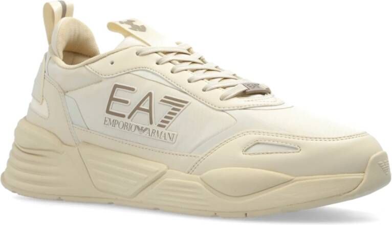 Emporio Armani EA7 Sportschoenen met veters Beige Heren