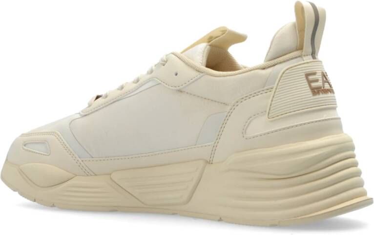 Emporio Armani EA7 Sportschoenen met veters Beige Heren