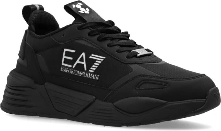 Emporio Armani EA7 Sportschoenen met veters Black Dames