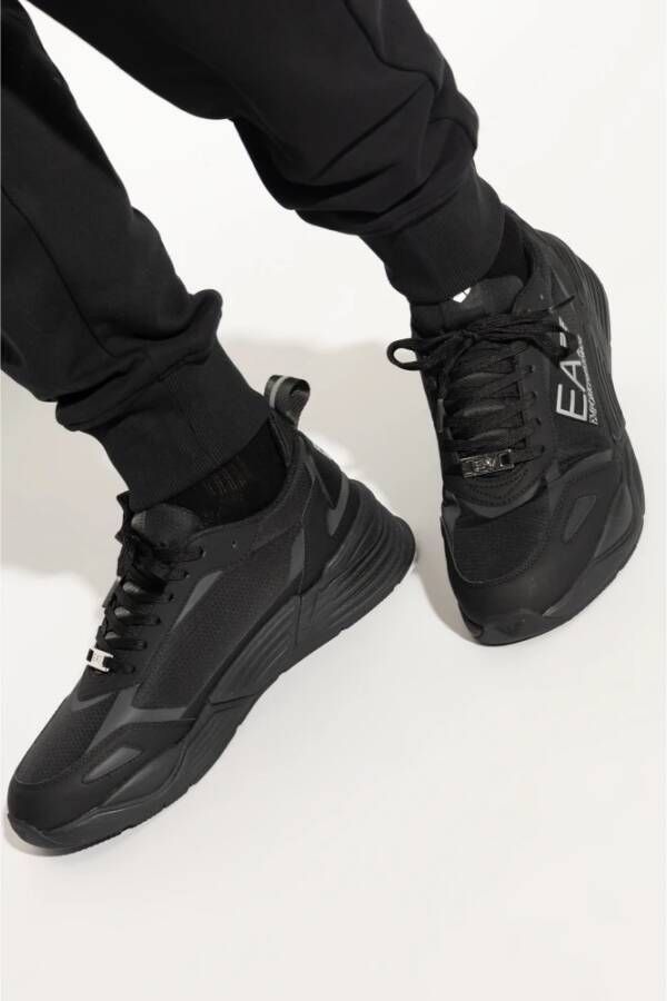 Emporio Armani EA7 Sportschoenen met veters Black Heren