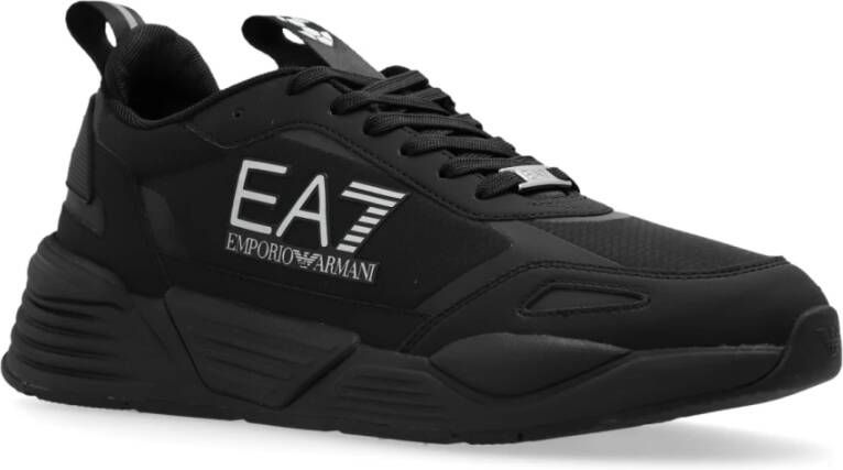 Emporio Armani EA7 Sportschoenen met veters Black Heren