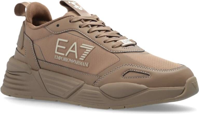 Emporio Armani EA7 Sportschoenen met veters Brown Dames