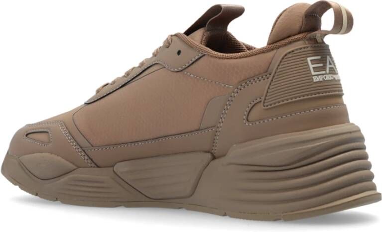 Emporio Armani EA7 Sportschoenen met veters Brown Dames