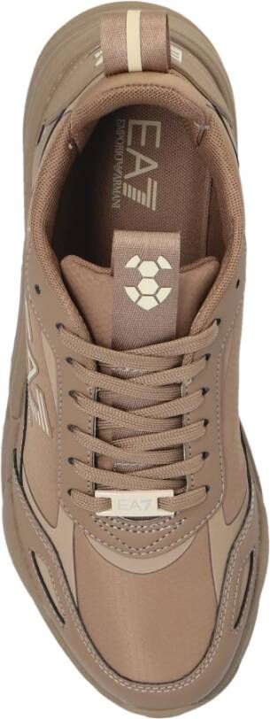 Emporio Armani EA7 Sportschoenen met veters Brown Dames