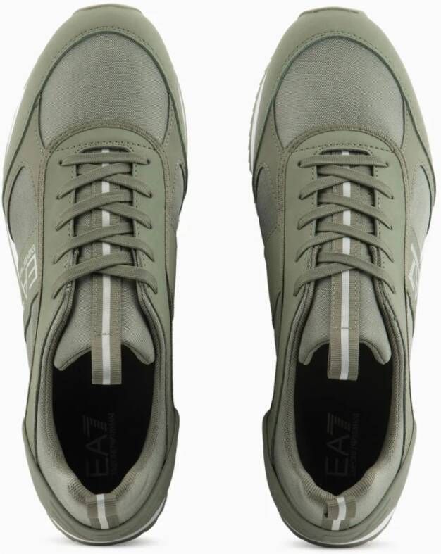 Emporio Armani EA7 Stijlvolle Heren Sneakers Hoge Kwaliteit Green Heren