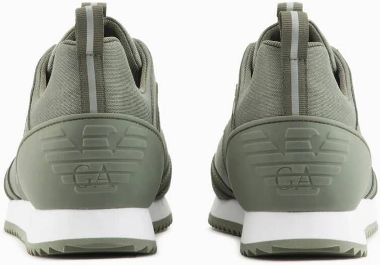 Emporio Armani EA7 Stijlvolle Heren Sneakers Hoge Kwaliteit Green Heren