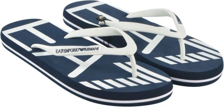 Emporio Armani EA7 Teenslippers & Sliders Blauw Heren