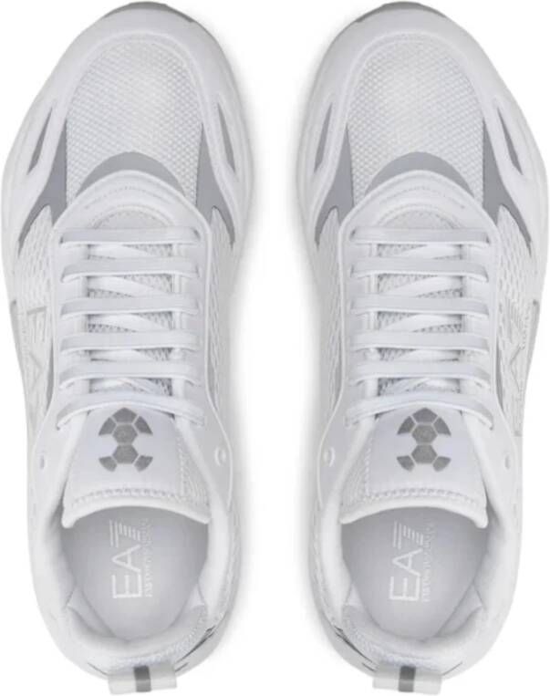 Emporio Armani EA7 Witte Heren Sneakers Polyester Samenstelling White Heren