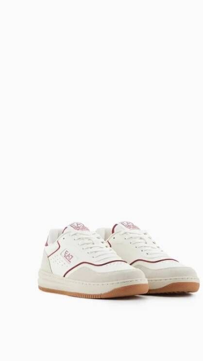 Emporio Armani EA7 Witte Sneakers voor Heren Stijlvol Model White Heren