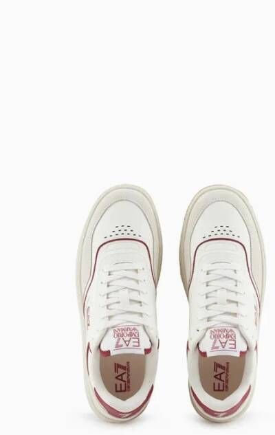 Emporio Armani EA7 Witte Sneakers voor Heren Stijlvol Model White Heren