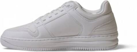 Emporio Armani EA7 Witte Veterschoenen met Rubberen Zool White Heren