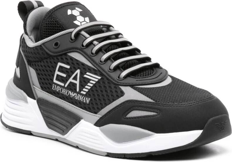 Emporio Armani EA7 Zwarte Casual Trainers Sneaker Black Heren