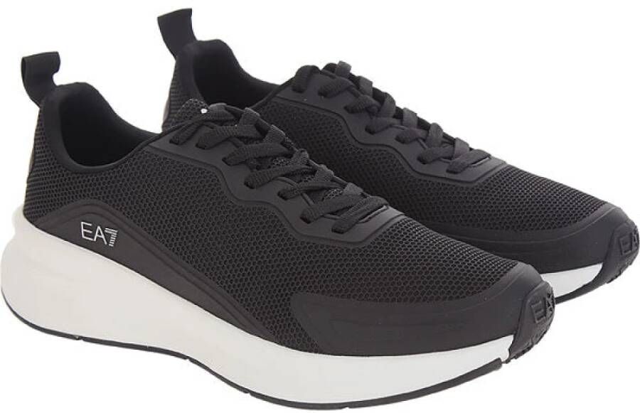 Emporio Armani EA7 Zwarte Sneakers Aw23 Black Heren