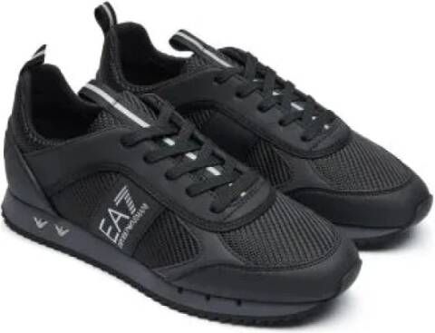 Emporio Armani EA7 Zwarte Sneakers met EA7 Logo Black Heren