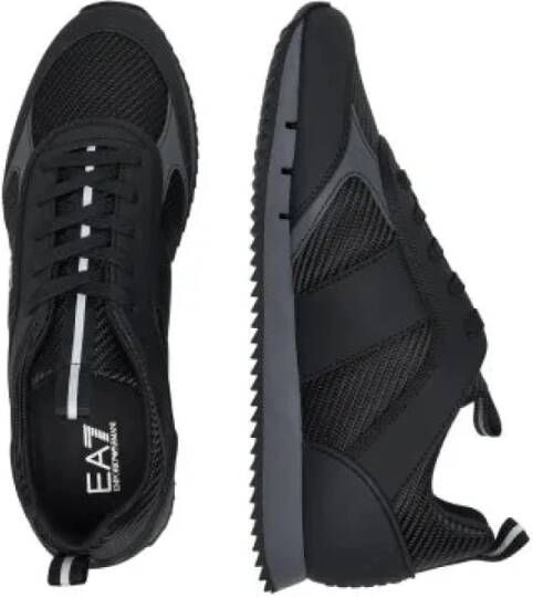 Emporio Armani EA7 Zwarte Sneakers met EA7 Logo Black Heren