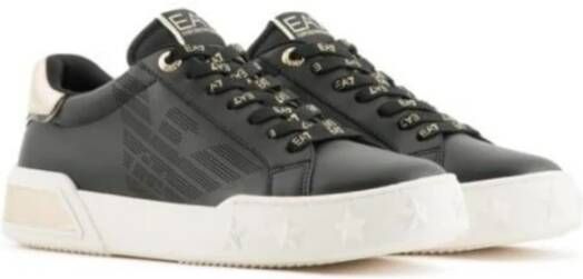 Emporio Armani EA7 Zwarte Sportieve Damessneakers Black Dames