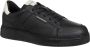 Emporio Armani Eenvoudige Vetersneakers Black Heren - Thumbnail 9