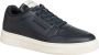 Emporio Armani Eenvoudige Vetersneakers Blue Heren - Thumbnail 3