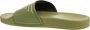 Emporio Armani Effen Slides voor Stijlvol Comfort Green Heren - Thumbnail 4