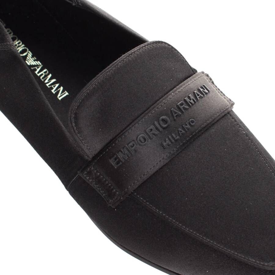 Emporio Armani Elegante Moderne Dames Loafers Black Dames