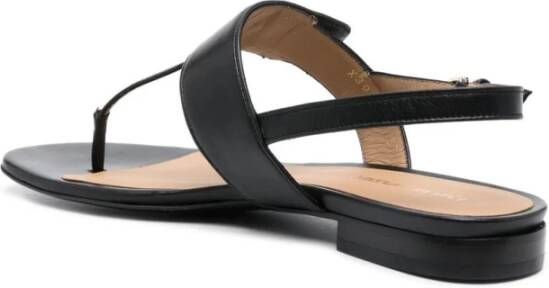 Emporio Armani Flat Sandals Zwart Dames