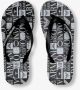 Emporio Armani Gestippelde rubberen teenslippers Black Heren - Thumbnail 3