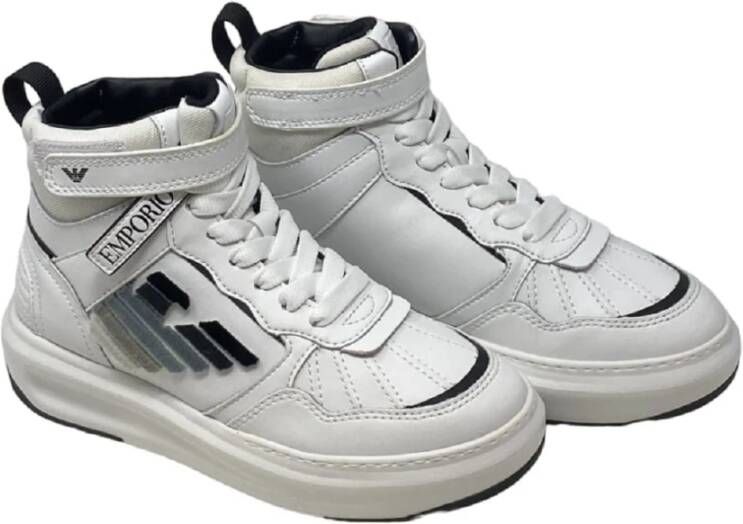 Emporio Armani Hoge Top Sneakers White Dames