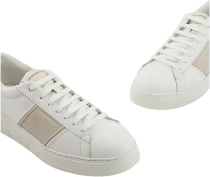 Emporio Armani Lage Sneakers Beige Heren