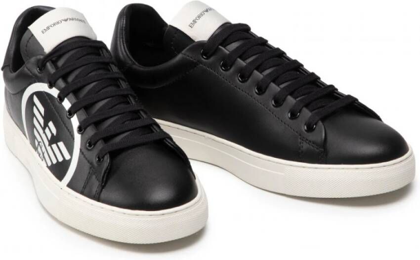 Emporio Armani Lage Sneakers Black Heren