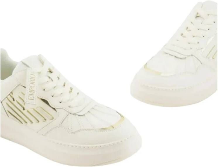 Emporio Armani Lage Sneakers White Dames