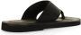 Emporio Armani Leren en grosgrain teenslippers Black Heren - Thumbnail 3