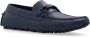 Emporio Armani Leren Loafers Blue Heren - Thumbnail 4