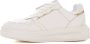 Emporio Armani Leren Sneaker met Zijlogo White Dames - Thumbnail 2