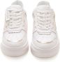 Emporio Armani Leren Sneaker met Zijlogo White Dames - Thumbnail 5