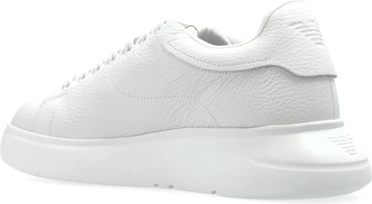 Emporio Armani Leren sneakers Gray Dames