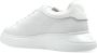 Emporio Armani Witte Leren Sneakers Logodetail Rubberen Zool White Dames - Thumbnail 8