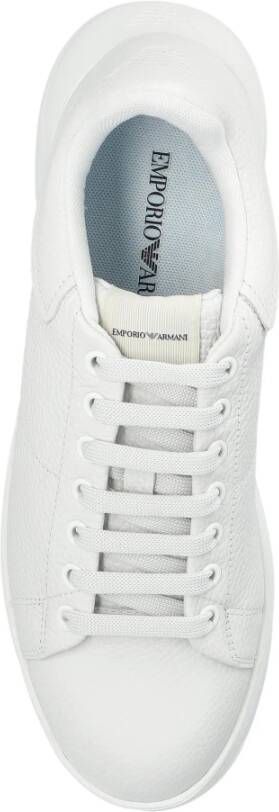 Emporio Armani Leren sneakers Gray Dames