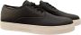 Emporio Armani Leren Sneakers met Reliëf Detail Black Heren - Thumbnail 2