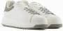 Emporio Armani Leren sneakers met rubberen zool White Heren - Thumbnail 2