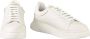 Emporio Armani Leren Sneakers met Rubberen Zool White Heren - Thumbnail 6