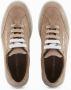 Emporio Armani Beige Suède Sneaker met Rubberen Logo Beige Dames - Thumbnail 2