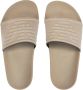 Emporio Armani Logo PVC Muiltjes Platte Schoenen Beige Dames - Thumbnail 2