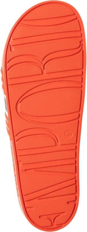 Emporio Armani Multikleur Slides voor Mannen Orange Heren