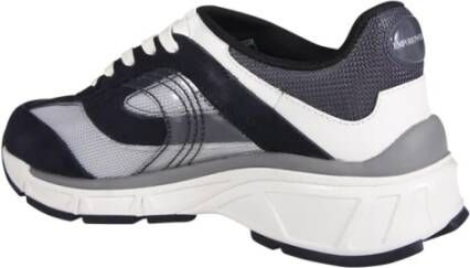 Emporio Armani Navy Lage Sneaker Gray Heren