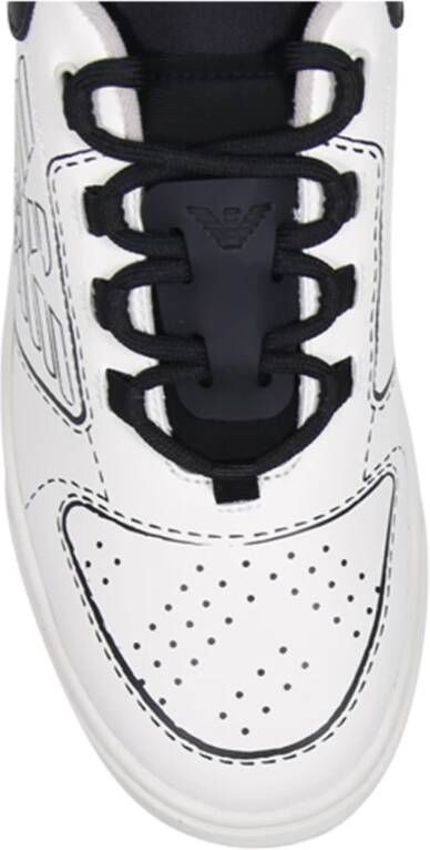 Emporio Armani Off-White Black Sneaker White Heren